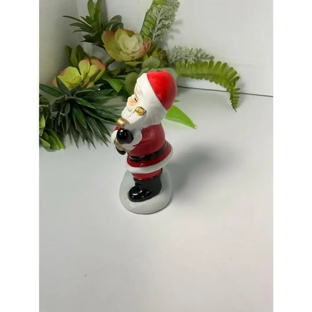 Porcelain Santa with Harp